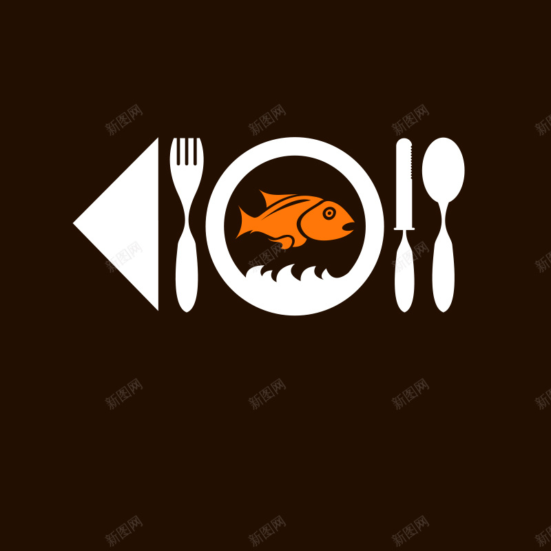 餐厅矢量图ai设计背景_新图网 https://ixintu.com 勺子 叉子 广告设计 海报 烤鱼 盘子 筷子 纹理 质感 餐厅 餐厅设计 饮食 鱼 黑色 矢量图