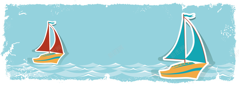 创意矢量卡通海洋帆船背景ai设计背景_新图网 https://ixintu.com 儿童 几何 创意 卡通 帆船 扁平 手绘 横幅图 海洋 渐变 矢量 背景 蓝色 矢量图