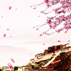 人民有信仰唯美西藏背景高清图片
