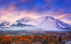 之巅摄影合成雪山之巅高清图片