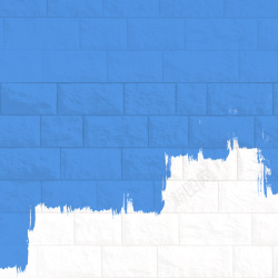 粉刷痕迹家装蓝色墙壁白色粉刷主图背景高清图片