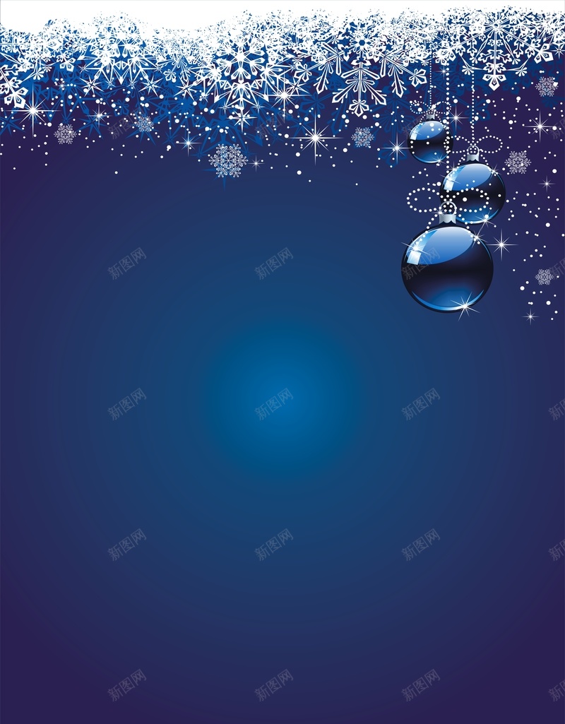 商务蓝色圣诞节圆球背景cdr设计背景_新图网 https://ixintu.com 商务 圆球 圣诞节 科幻 科技 蓝色
