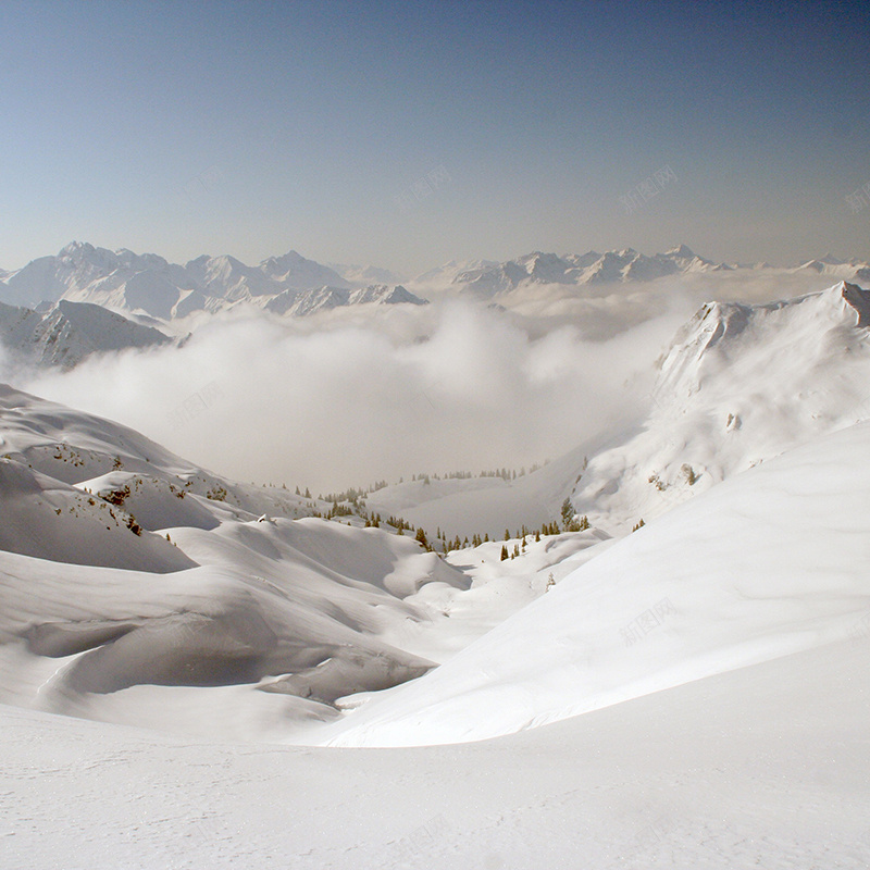 白茫茫雪山背景jpg_新图网 https://ixintu.com 主图 冬季 摄影 文艺 清新 白色 质感 雪 风景