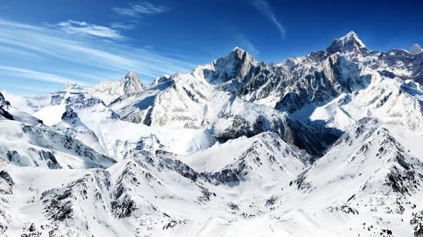 雪山蓝天纯净jpg设计背景_新图网 https://ixintu.com 净高 蓝天 雪山