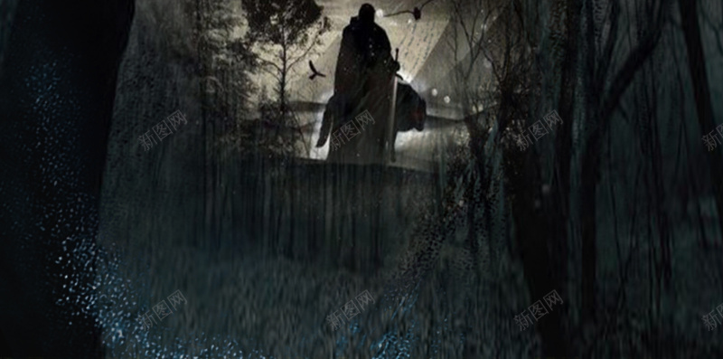 黑暗中森林很神秘jpg设计背景_新图网 https://ixintu.com 森林 背景 魔法师 黑暗