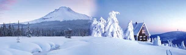 雪景背景背景