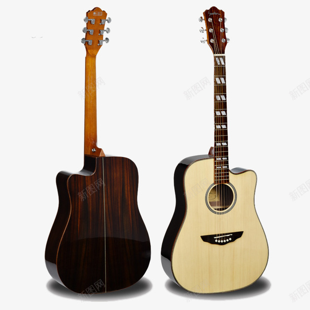 手工木纹吉他png免抠素材_新图网 https://ixintu.com 乐器 产品实物 吉他 实木 木质