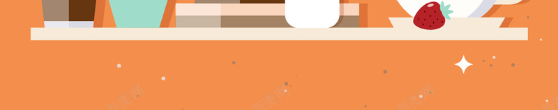 矢量橙色简约扁平咖啡店ai设计背景_新图网 https://ixintu.com 咖啡壶 咖啡店 扁平 橙色 现磨咖啡 矢量 简约 美食 矢量图