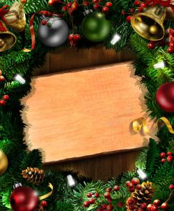 木板喜庆圣诞留言木板高清图片