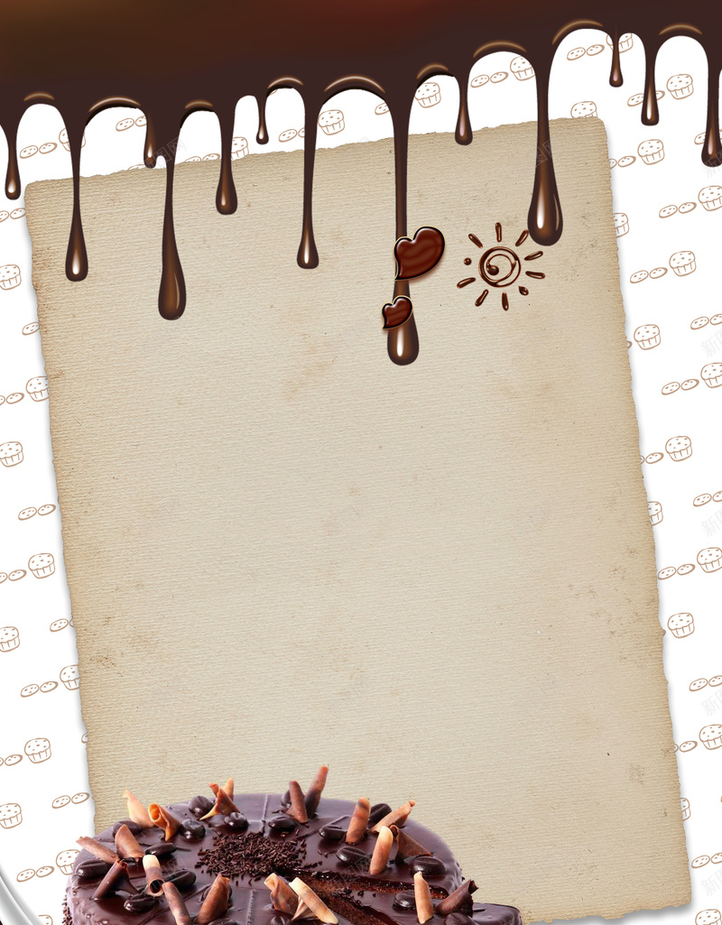 情人节棕色简约巧克力蛋糕促销海报psd设计背景_新图网 https://ixintu.com 巧克力 巧克力蛋糕 情人节 情人节促销 烘焙 甜品 约惠情人节 美食 蛋糕
