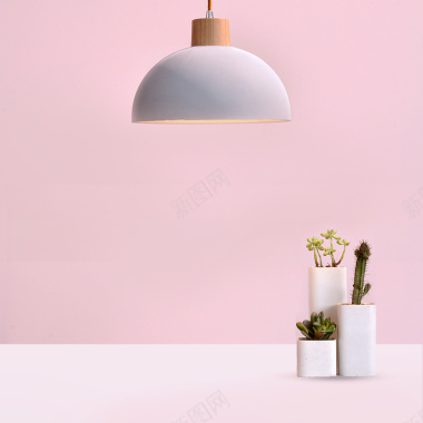 粉色浪漫扁平化桌面主图背景背景