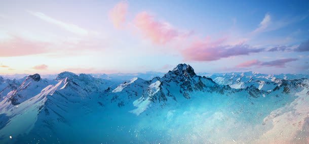 雪山背景jpg_新图网 https://ixintu.com 大气 摄影 美丽 雪山 风景