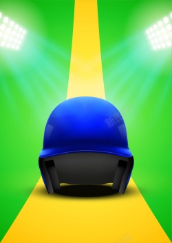 棒球帽展示体育竞技海报背景矢量图高清图片