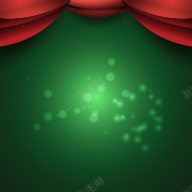 红绿色圣诞节日海报矢量背景背景