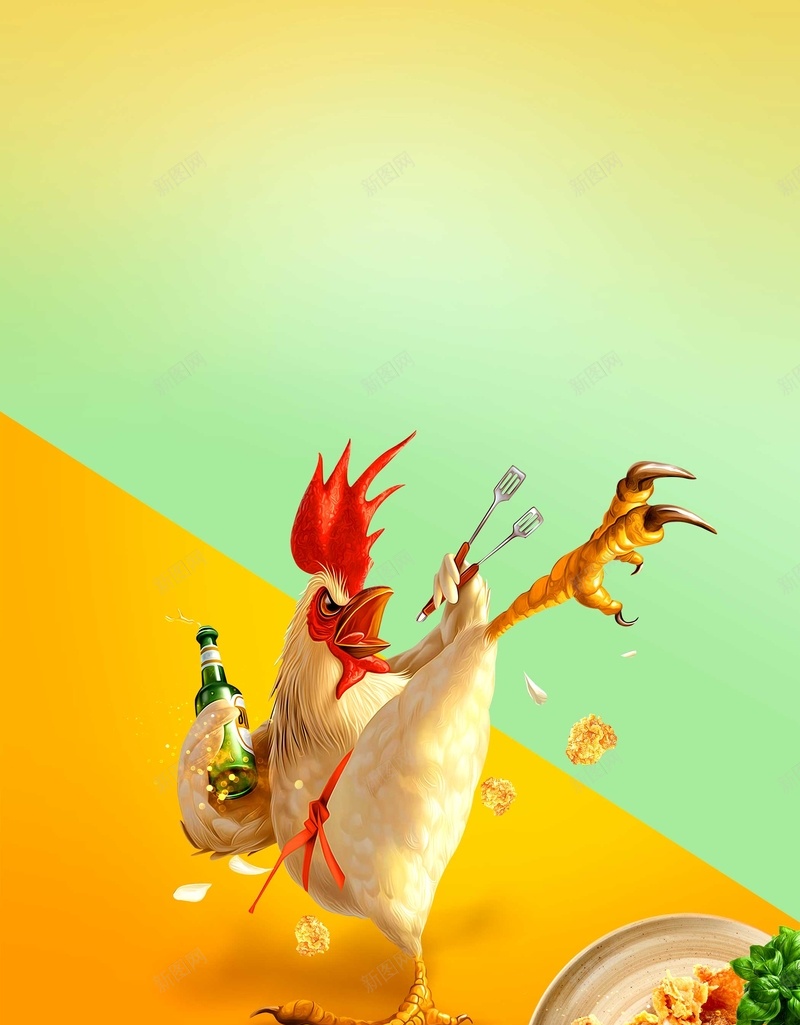 炸鸡啤酒卡通背景psd设计背景_新图网 https://ixintu.com psd分层 冬天 卡通 啤酒 广告设计 扁平 海报 源文件 炸鸡 白色 简约 雪花