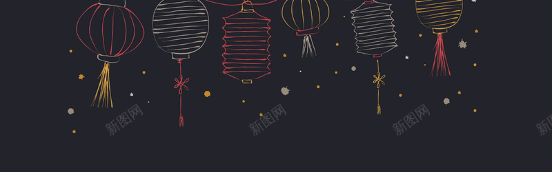 灯笼背景图矢量图ai设计背景_新图网 https://ixintu.com 中国风 春节 海报banner 灯笼 节庆 过年 矢量图