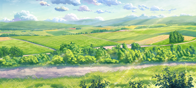 动漫动画手绘场景背景jpg设计背景_新图网 https://ixintu.com 动漫动画 场景 手绘 手绘场景 树木 背景 草地 设计 风景漫画 黄色