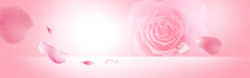花瓣海报粉色渐变情人节妇女节电商海报背景高清图片