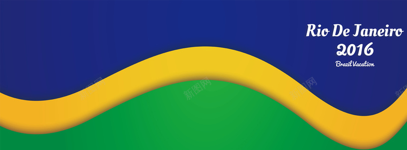 巴西里约奥运会banner背景矢量图背景