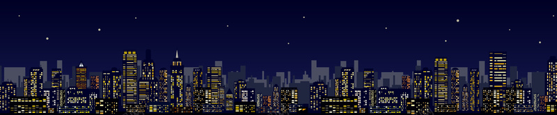 城市夜空背景图矢量图背景