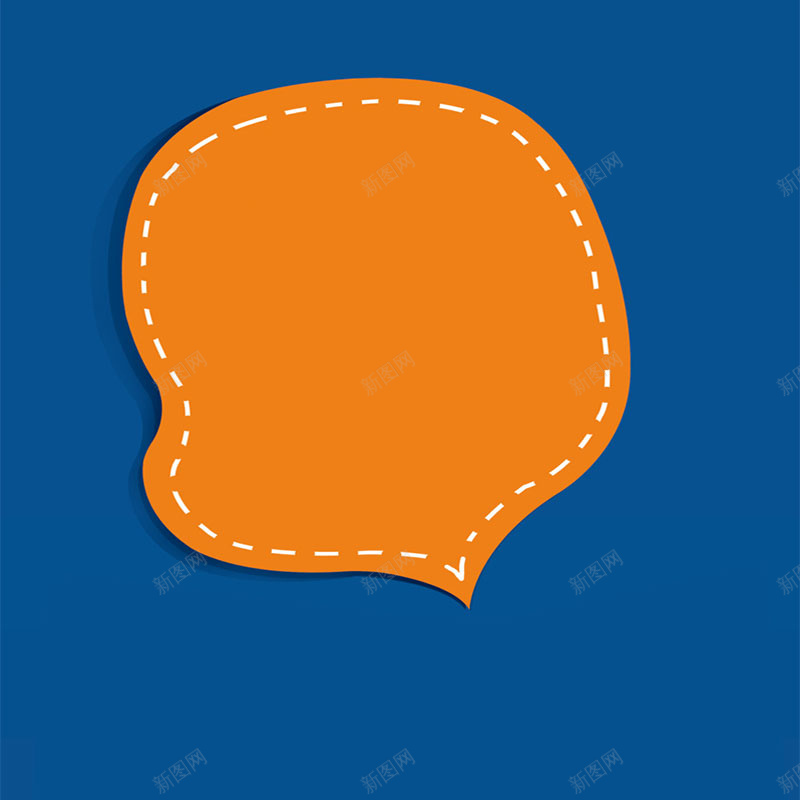 橘色对话框蓝色背景psd设计背景_新图网 https://ixintu.com 卡通 手绘 橘色对话框 淘宝主图海报素材 淘宝主图背景素材 温暖 童趣 蓝色背景 虚线