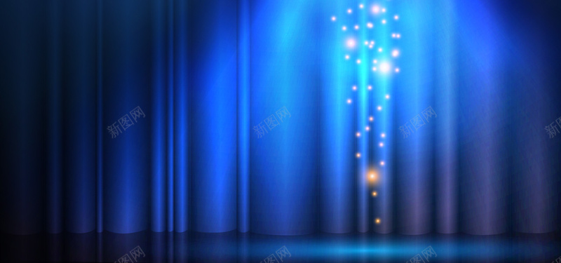 舞台射灯蓝色大尺寸背景矢量图摄影图片