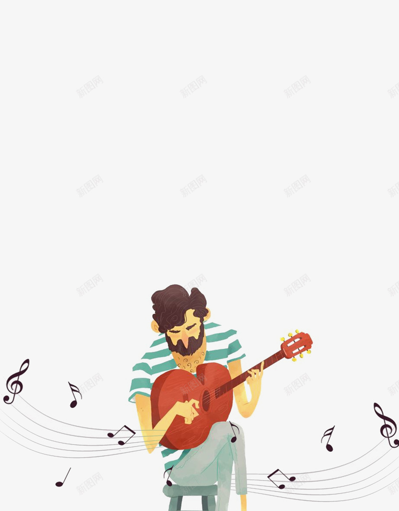 吉他培训海报背景psd设计背景_新图网 https://ixintu.com 一对一培训 卡通 吉他培训海报 培训 弹吉他 我们更专业 教育 新图网 艺术 音乐