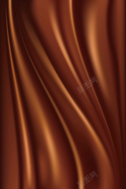 纯色素色布纹质感丝绸咖啡色简约大气背景矢量图高清图片