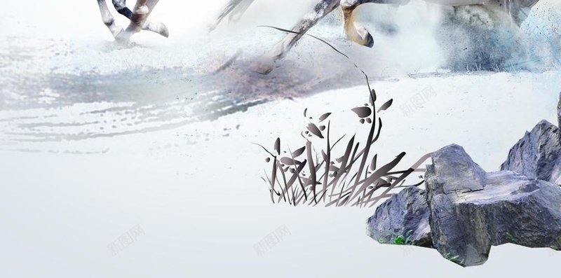 中国山水H5背景jpg设计背景_新图网 https://ixintu.com H5 H5背景 h5 光影 大气 天空 山水 飞鸟 高山