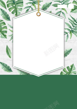 简约绿色小清新背景背景