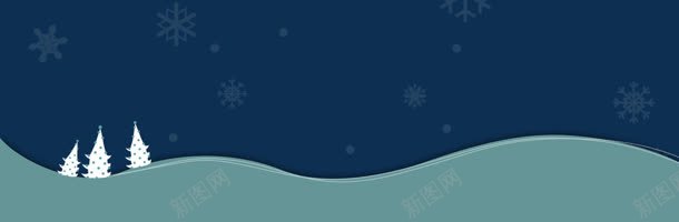 冬天雪景banner创意jpg设计背景_新图网 https://ixintu.com 天空 山峰 树木 积雪 路