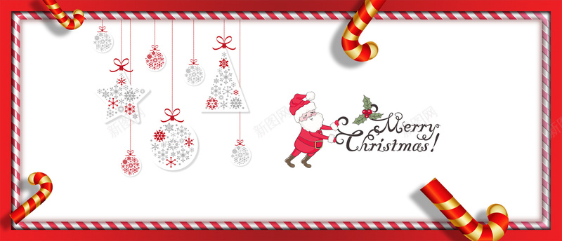 圣诞节边框极简背景psd设计背景_新图网 https://ixintu.com Christmas banner merry 剪纸 圣诞老人 圣诞节 白色 简约 背景 边框
