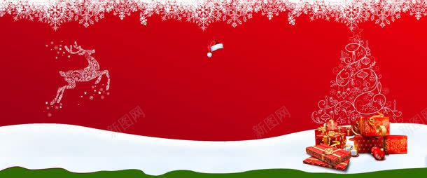 手绘圣诞节喜庆海报jpg设计背景_新图网 https://ixintu.com 喜庆 圣诞节 海报