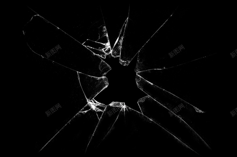 玻璃碎裂的效果jpg设计背景_新图网 https://ixintu.com 玻璃 破碎 破碎纹理 质感 透明