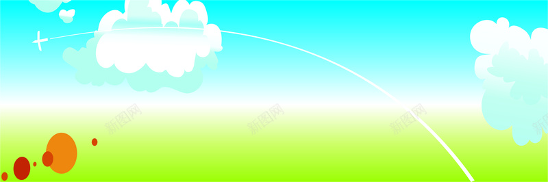 幼儿园展板cdr设计背景_新图网 https://ixintu.com 卡通 手绘 清新 温暖 白云 童趣 草地 蓝天 飞机