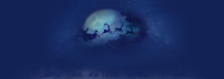 矢量蓝色雪橇圣诞节背景高清图片