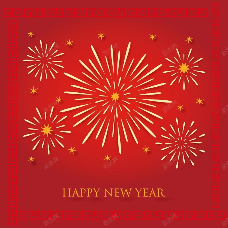 2017新年海报背景矢量图ai设计背景_新图网 https://ixintu.com 2017年 2017新年海报 中国风 元旦 古典 新年 新年背景 海报 鸡年 矢量图