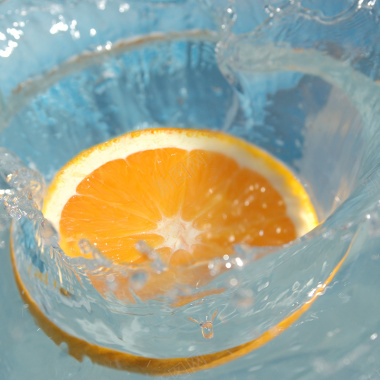 水中橙子背景背景