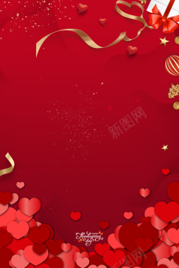 巧克力棒红色圣诞节元素背景图背景
