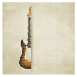 电吉他欢乐吉他音乐海报矢量图高清图片