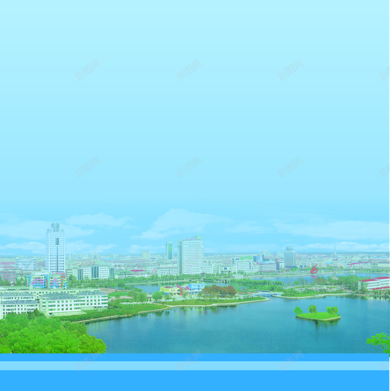 城市宣传海报cdr设计背景_新图网 https://ixintu.com 光线 几何 商务 城市建筑 文明建设海报 温暖 科幻 科技 蓝色