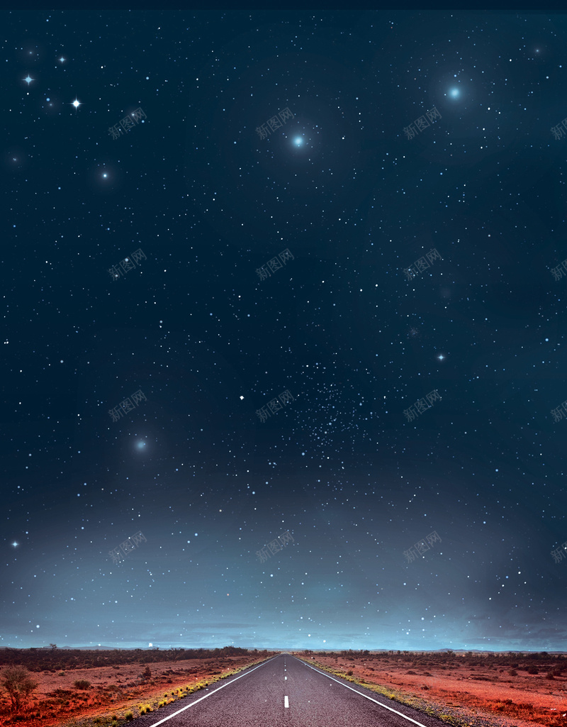 夜色星空天空星光风景道路背景背景图片免费下载 素材7sjvkwkag 新图网