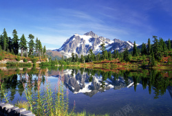 秦山秦山绿水背景高清图片