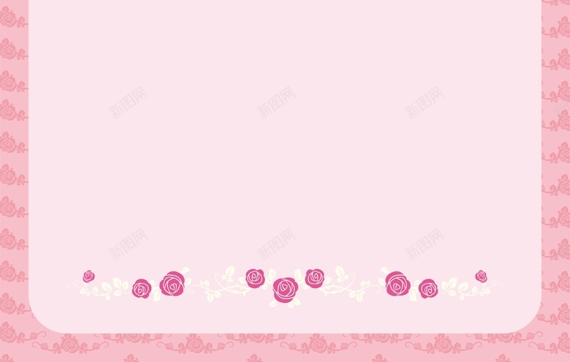 粉色卡通玫瑰花花纹展架背景cdr设计背景_新图网 https://ixintu.com 卡通 展板 展架 底纹 手绘 玫瑰 童趣 粉色 花纹