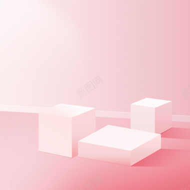 粉红色方块扁平背景背景