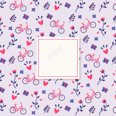 自行车纹理背景矢量图背景