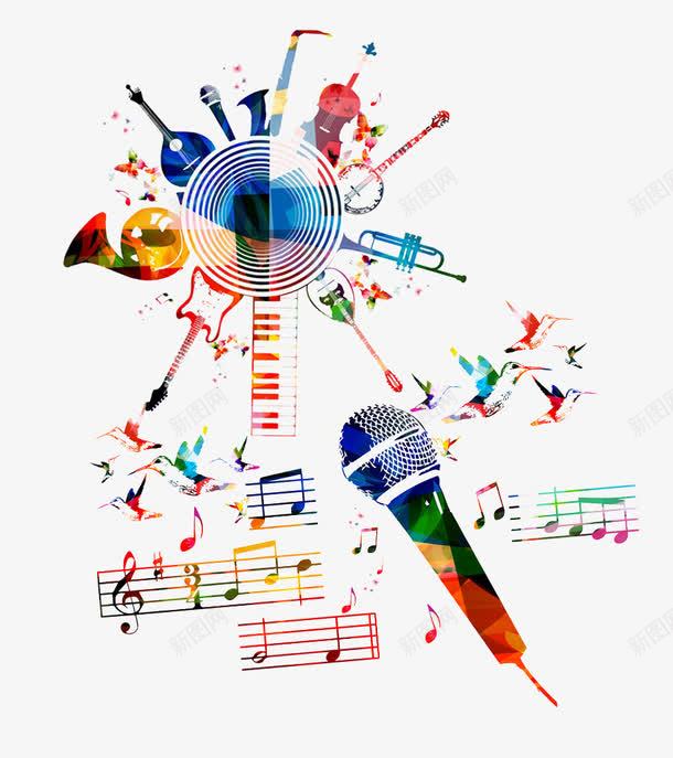 音乐在飞舞psd免抠素材_新图网 https://ixintu.com 会跳舞的音符 唱歌 快乐 歌唱 歌舞
