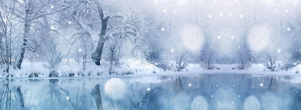 冬季湖边雪景唯美背景bannerjpg设计背景_新图网 https://ixintu.com banner 冬季 唯美 湖边 背景 雪景