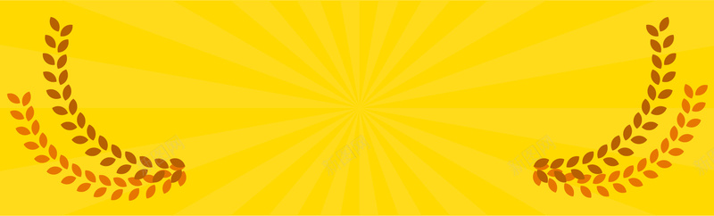 黄色麦穗矢量图ai设计背景_新图网 https://ixintu.com 小麦 海报banner 麦穗 黄色 矢量图