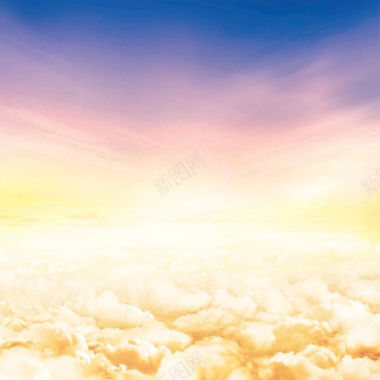 天空云彩云层商务海报背景背景